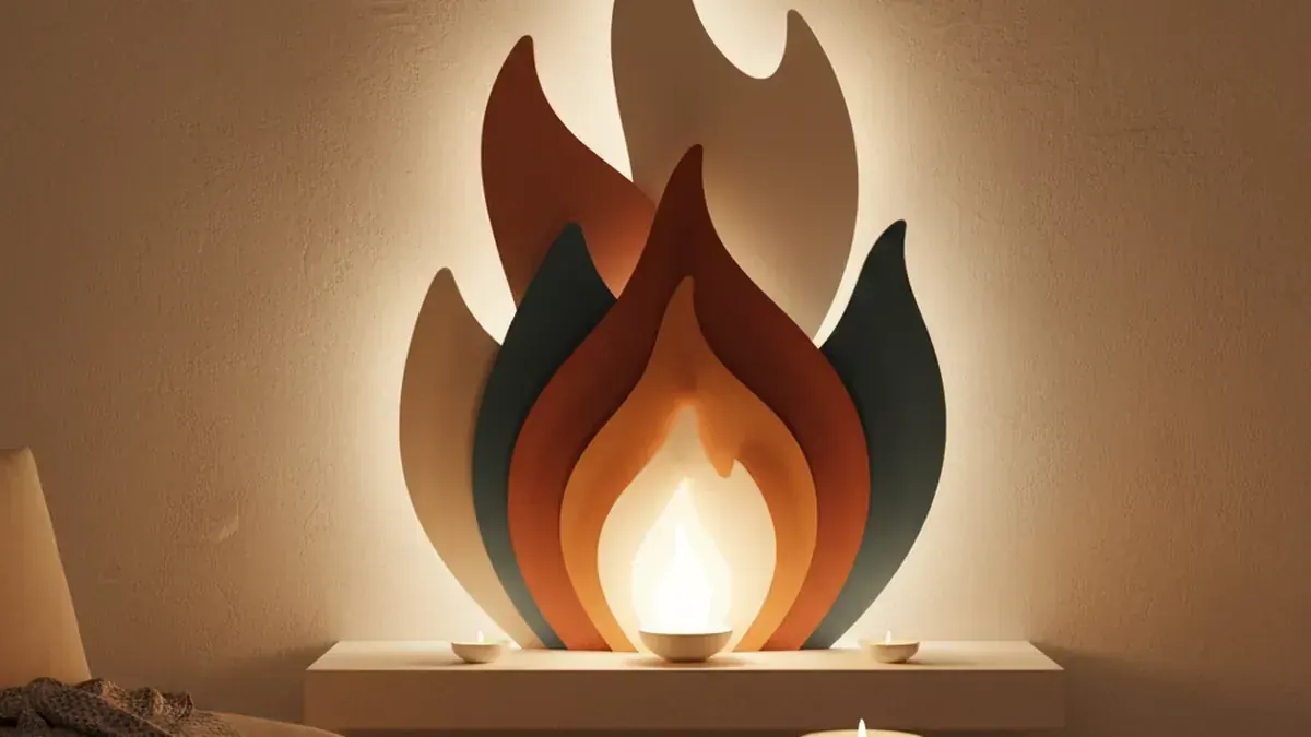 Fire and Water calm cues illustration