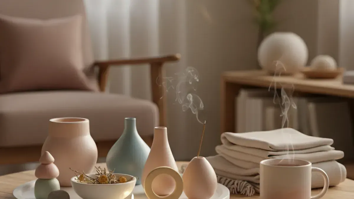 Wood emotional energy and steady growth illustration