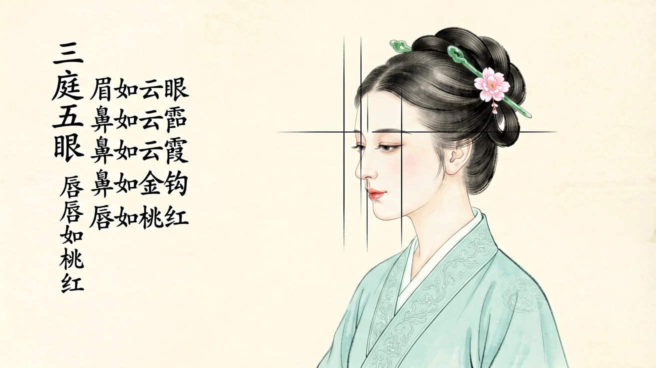 AI面相分析示意